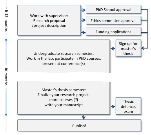 Overview from project proposal to publication