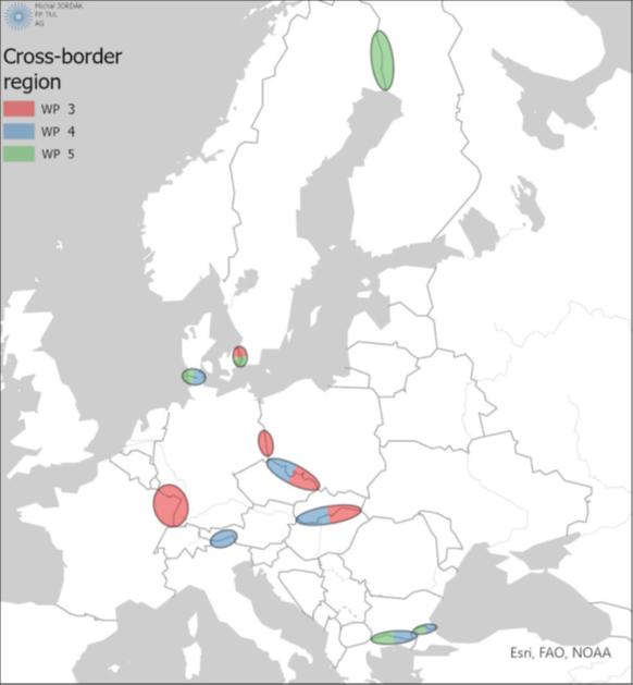 Map with case areas