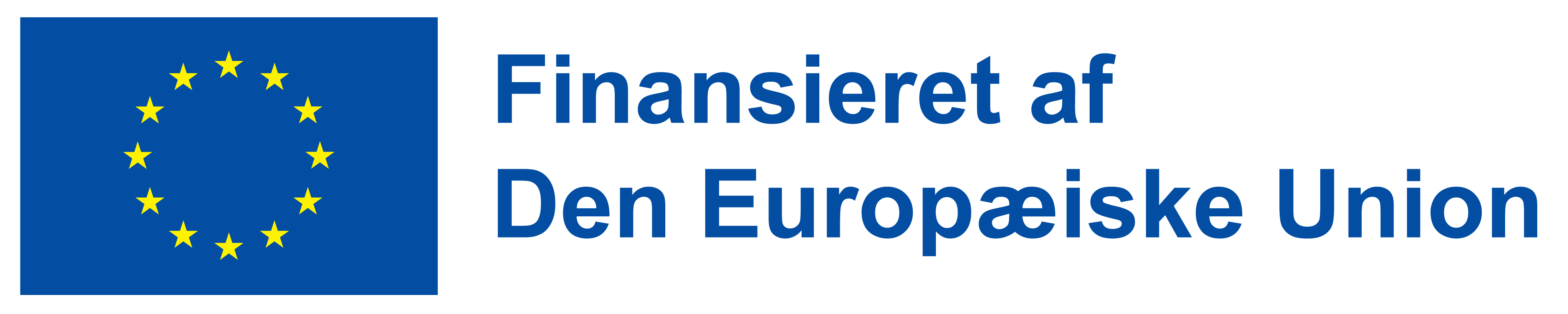 EU-flag ved siden af teksten "Finansieret af Den Europæiske Union".