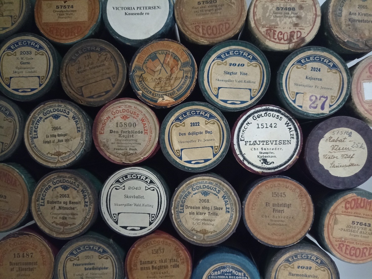 Fonografruller fra Revymusiksamlingen