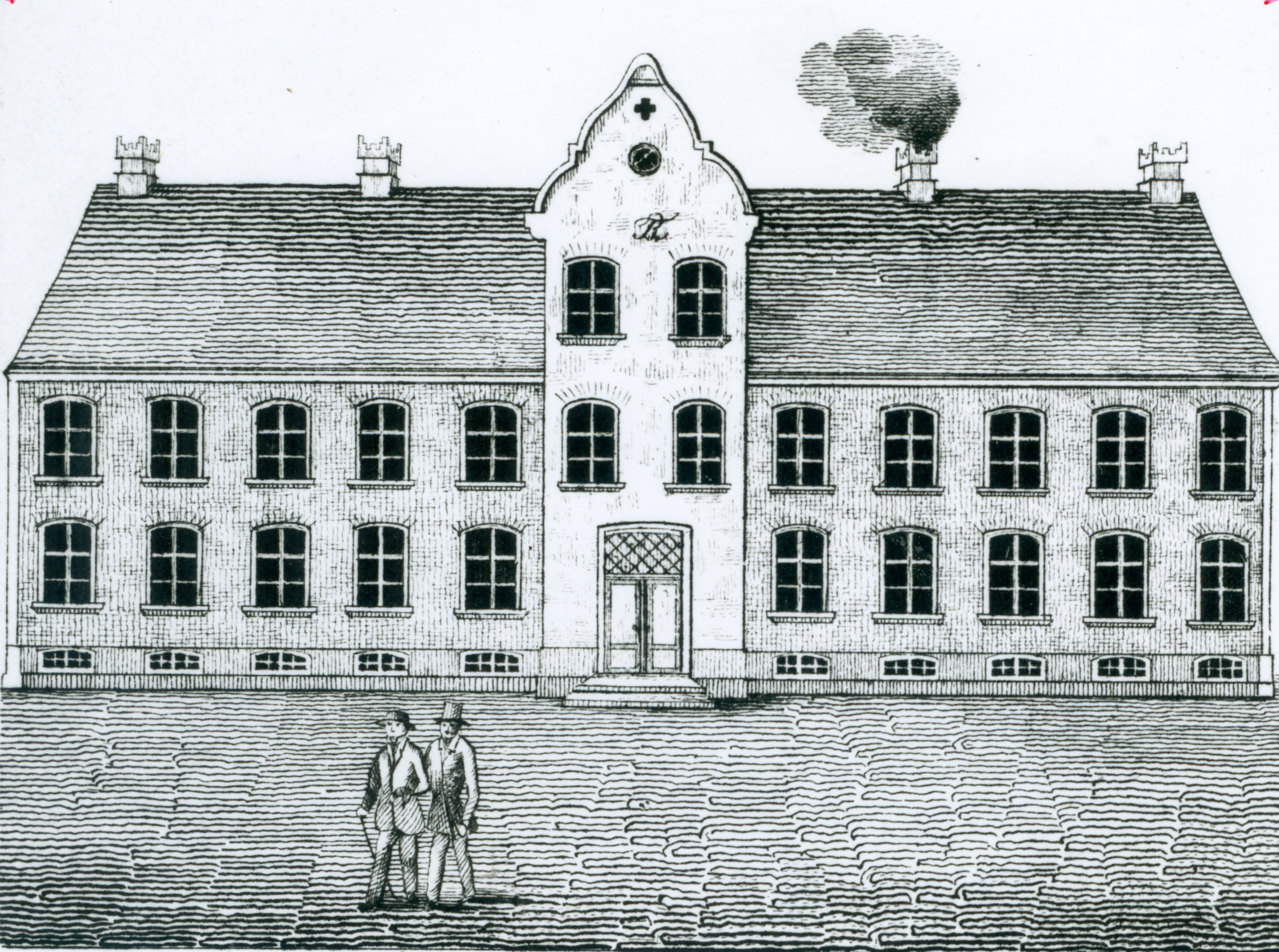 Stik af Horsens Lærde Skole (billede: Horsens Byarkiv)