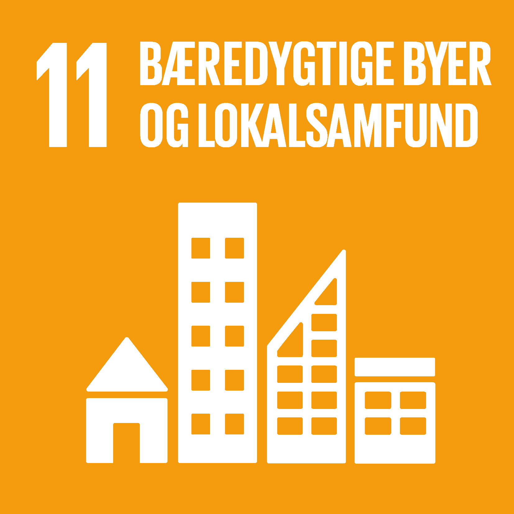 Verdensmål ikon #11: bæredygtige byer og lokalsamfund