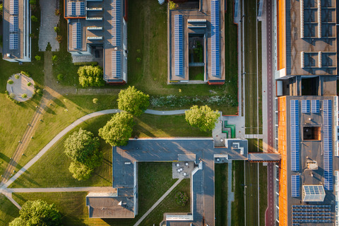 Dronefoto af SDU