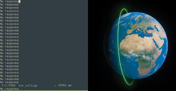 Satellite in space