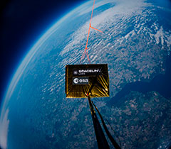 Earth seen from a weather balloon