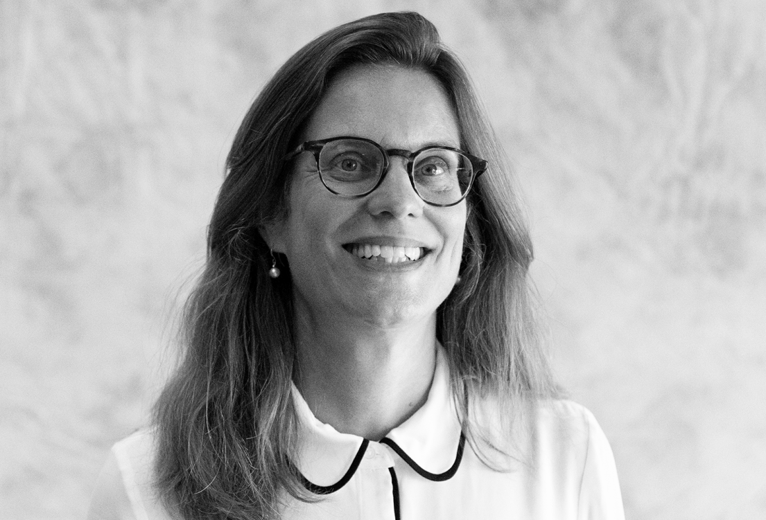 Portrætfoto i sort/hvid af Kathrin Maurer