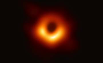Selection of the first image of a black hole, using Event Horizon Telescope observations of the center of the galaxy M87. The image shows a bright ring formed as light bends in the intense gravity around a black hole that is 6.5 billion times more massive than the Sun.