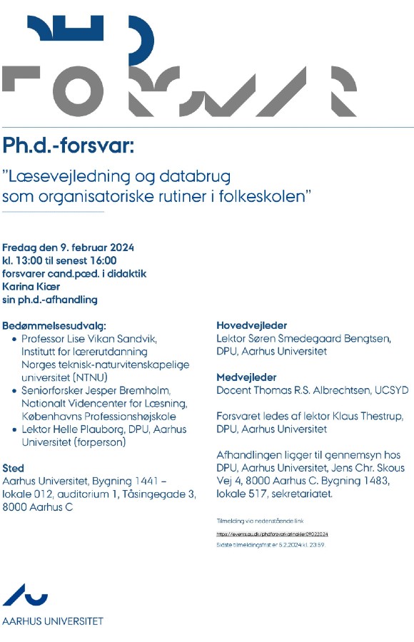 Karina Kiær ph.d.-forsvar