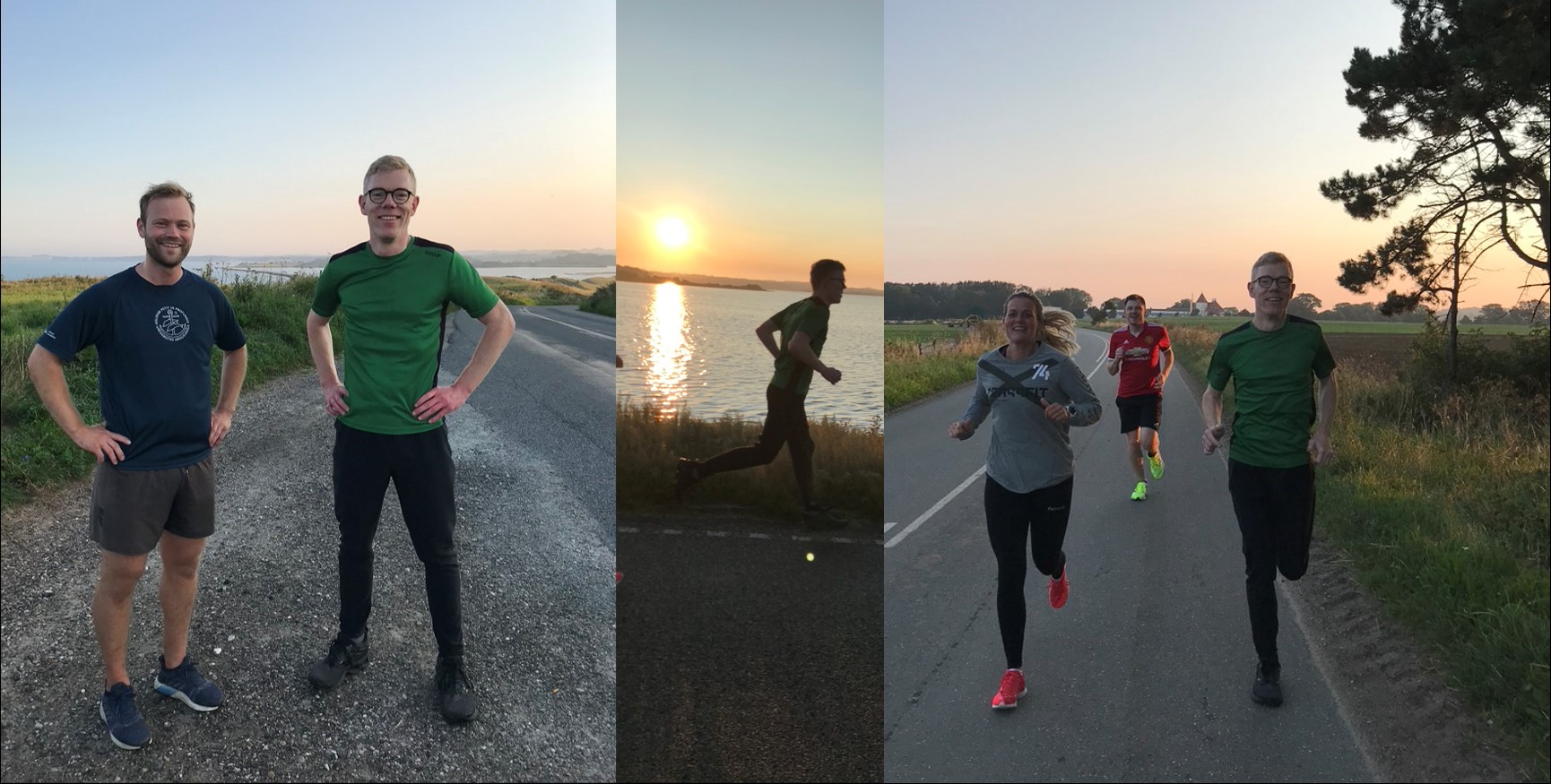 Early morning run at annual ATLAS meeting at Gl. Avernæs, Denmark, 2021