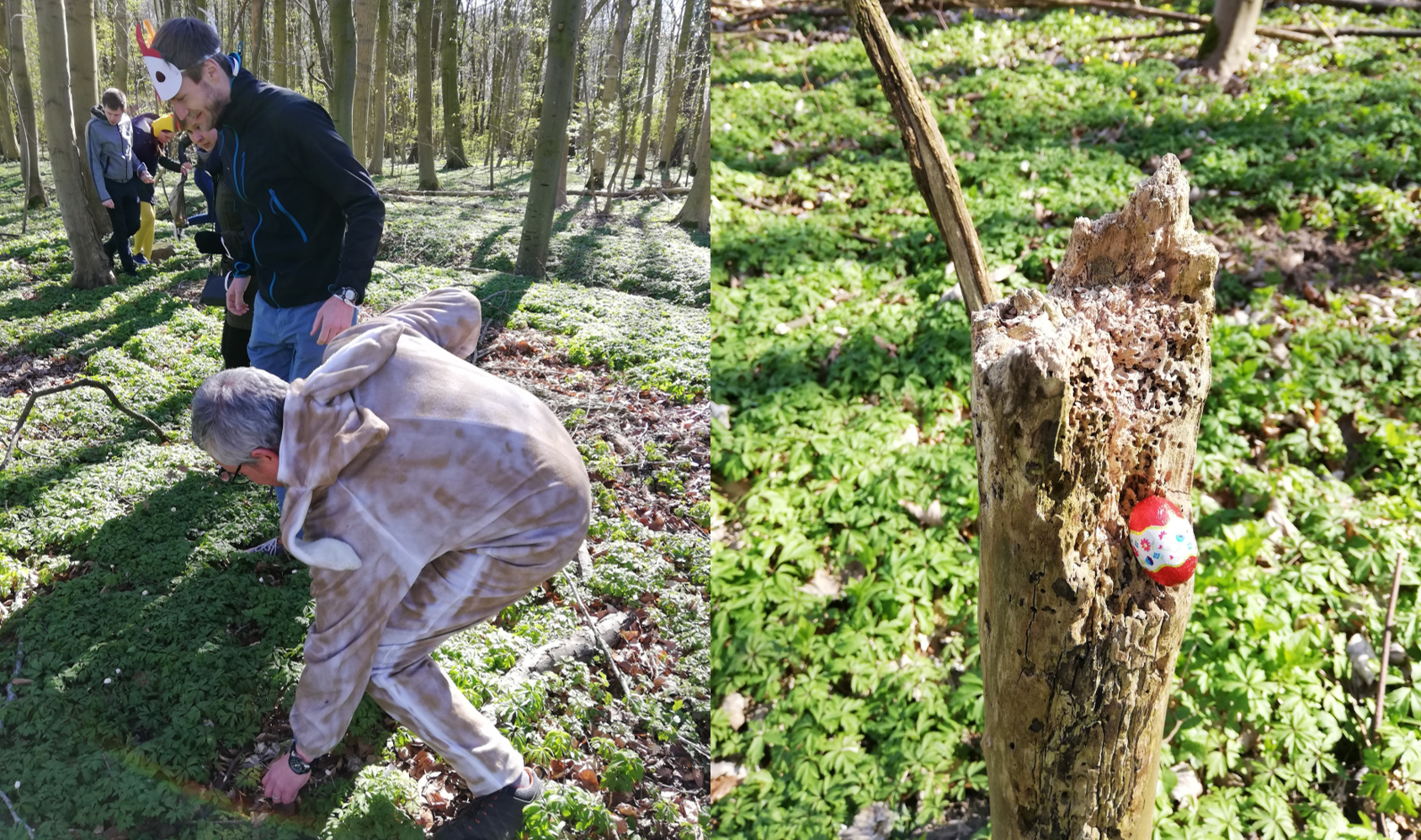 Fabio at easter egg hunt 2019