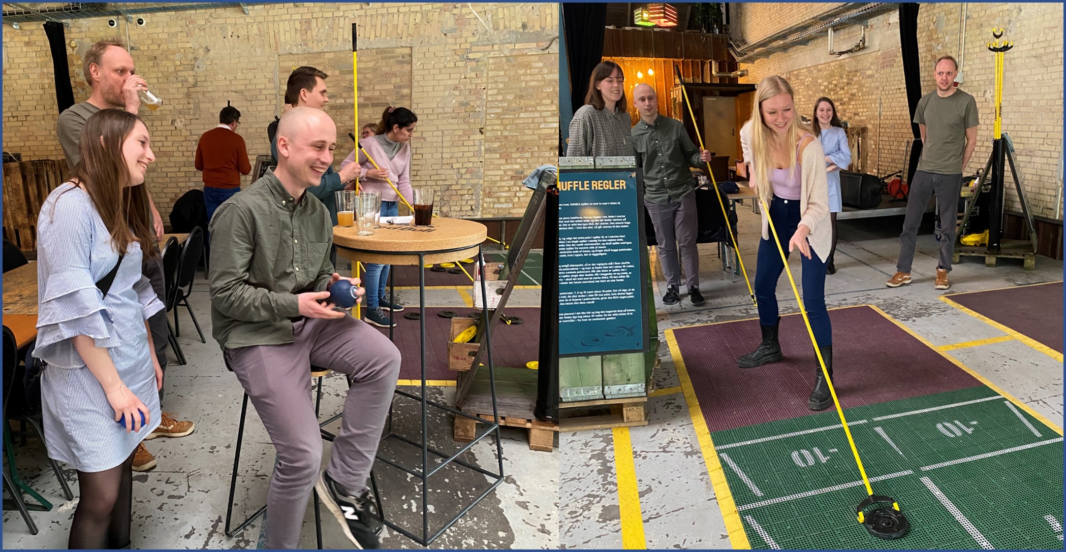 Photos of LG group playing games at GASA December 2021