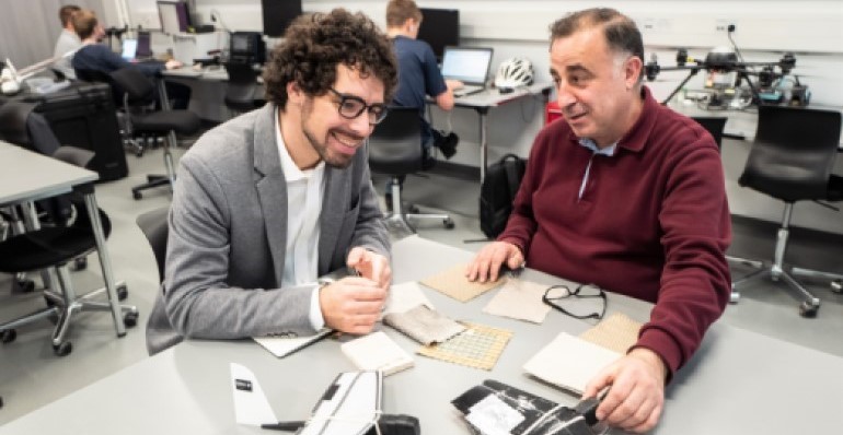 Raphael and Yasser in Composite Lab