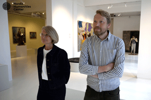 Malene Breunig and Kristian Handberg at Museum Brandts in Odense.