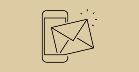 Icon showing a phone and an envelope.