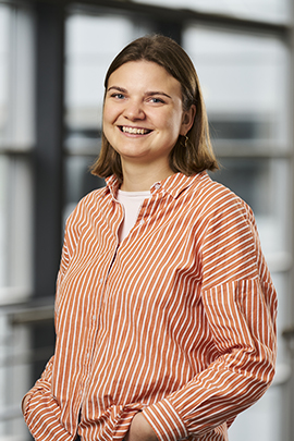 Portræt af studentermedhjælper Katrine Boye Kromann.