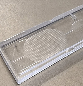 Microfluidic lab-on-chip made of PDMA