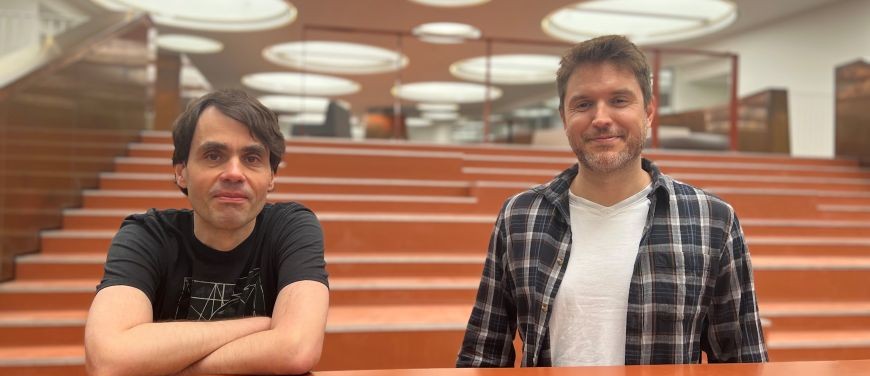 Professor Joel Cox and professor Christos Tserkezis