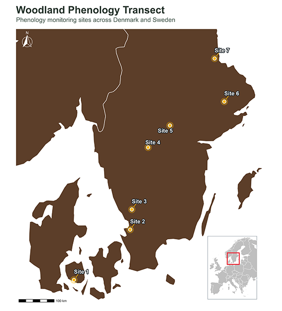 Map of fieldsites