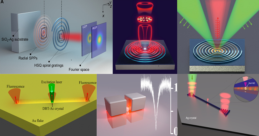 Illustrations from various quantum nanophotonics research projects at SDU Nano Optics.
