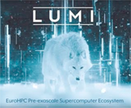 Logo for LUMI – EuroHPC world-class supercomputer