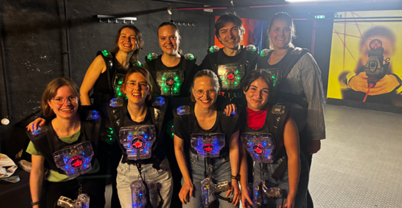 Laser tag group event