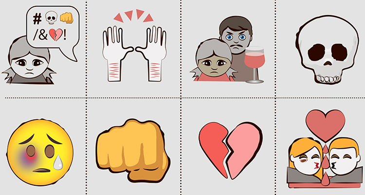 Grafik af unge udsat for vold og grænseoverskridende adfærd.