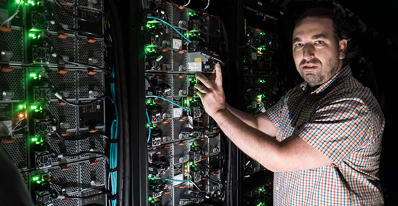 Peter Schneider-Kamp and SDU’s supercomputer ABACUS