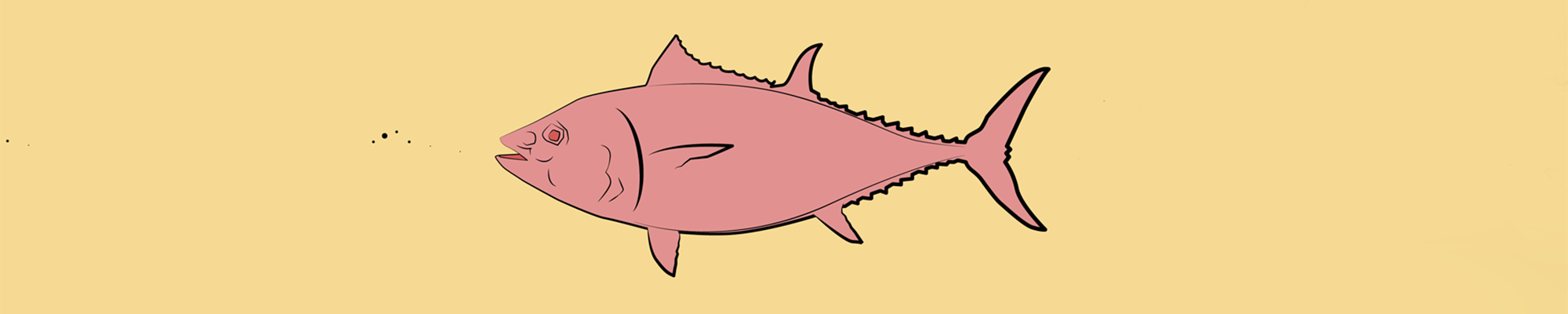 Grafisk illustration af en tunfisk
