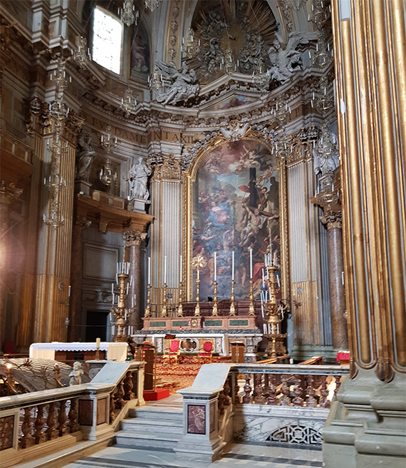 De undersøgte relikvier opbevares under alteret i kirken Santi Apostoli i Rom. 