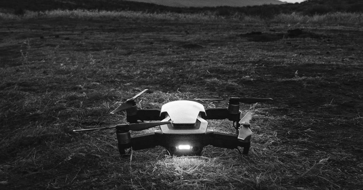 Drone er ved at lette