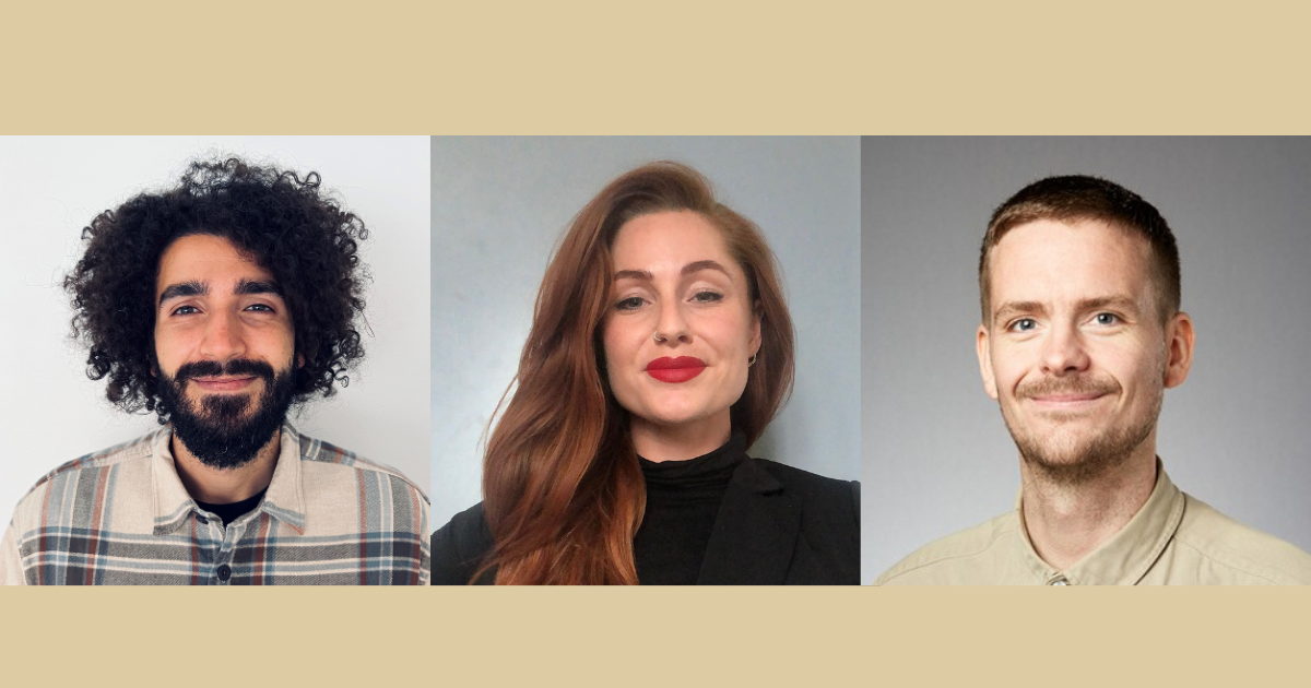 På billedet ses de tre forskere: Cosmo Strozza, Sofie Rose og Lynge Asbjørn Møller
