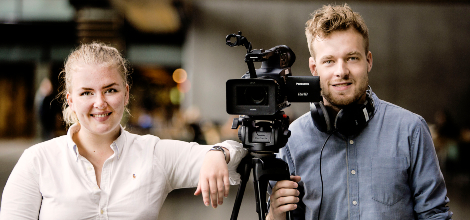 To journaliststuderende fra SDU