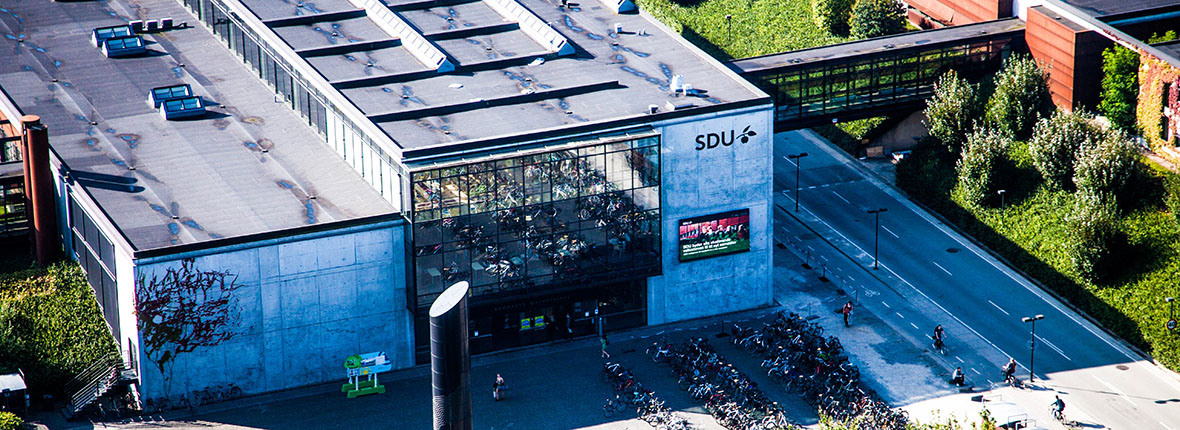 Foto del campus de Odense de la SDU