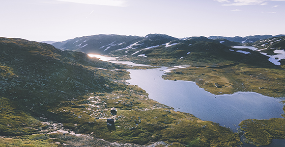 Dronefoto Norske fjelde