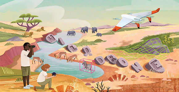 The Drone Summer School is linked to the EU project WildDrone.