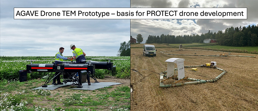 AGAVE prototype drone - basis for PROTECT drone development