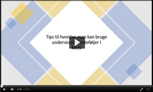 Video Tips Undervisningsporteføljer i MUS