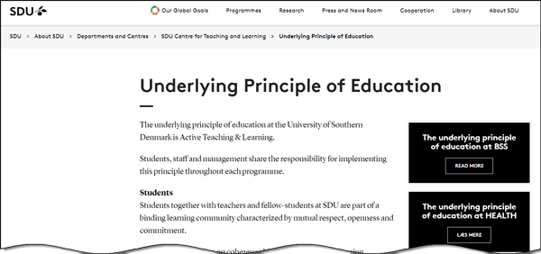 The underlying Principle of Education