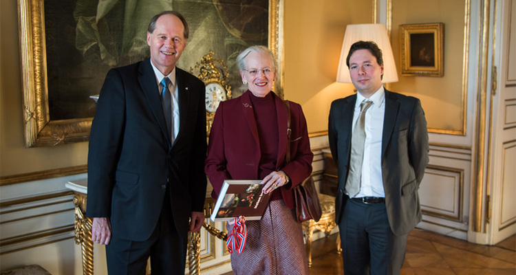 Rasmus Glenthøj hos dronningen