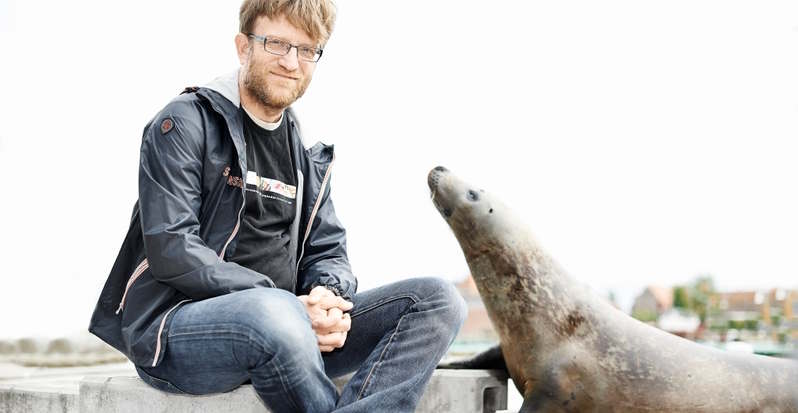 Magnus Wahlberg forsker i havpattedyr Magnus Wahlberg studies marine mammals