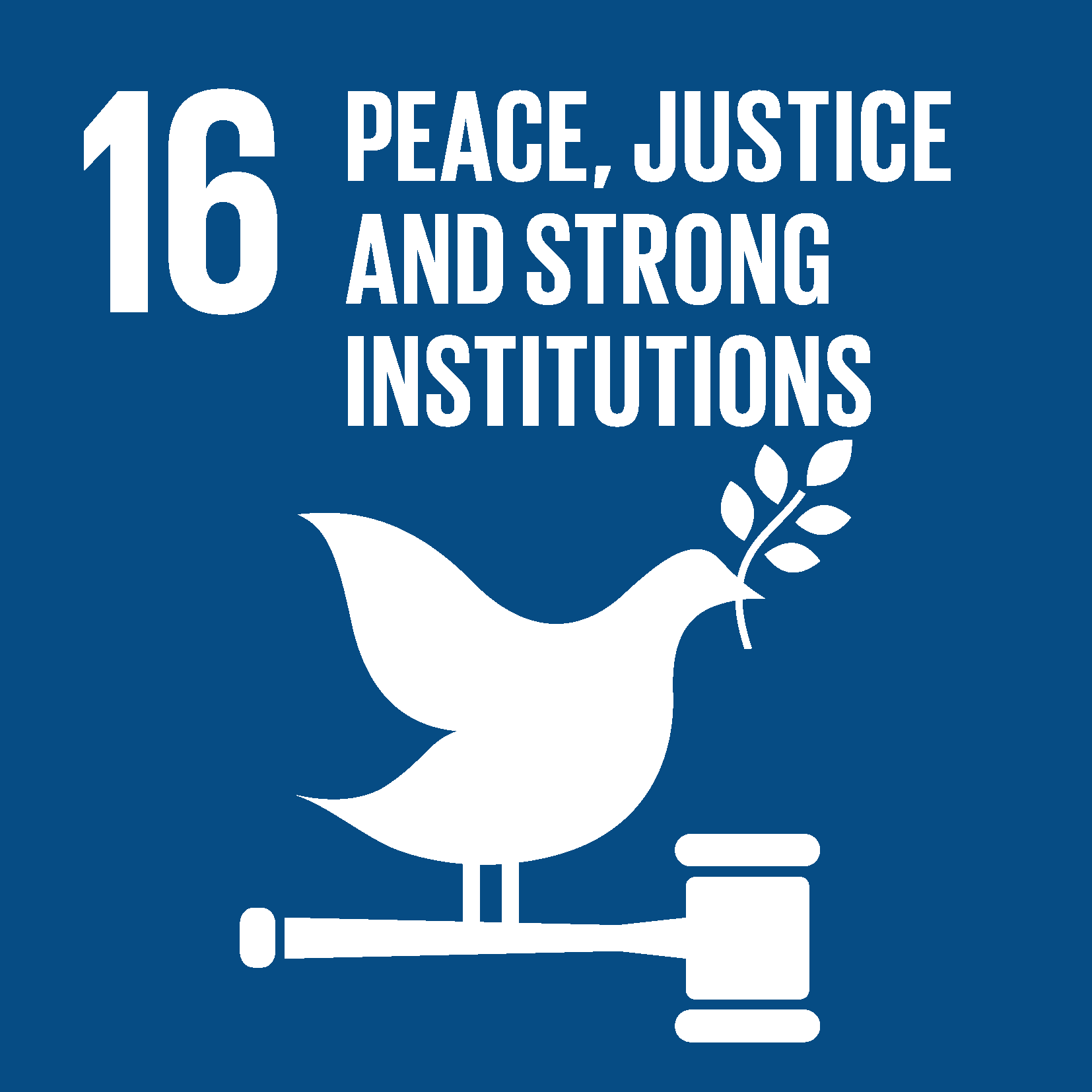 SDG 16. Peace, justice and strong institutions