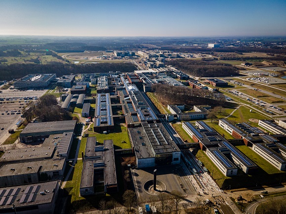 Dronebillede af Nyt SUND-byggeriet 31. marts 2021