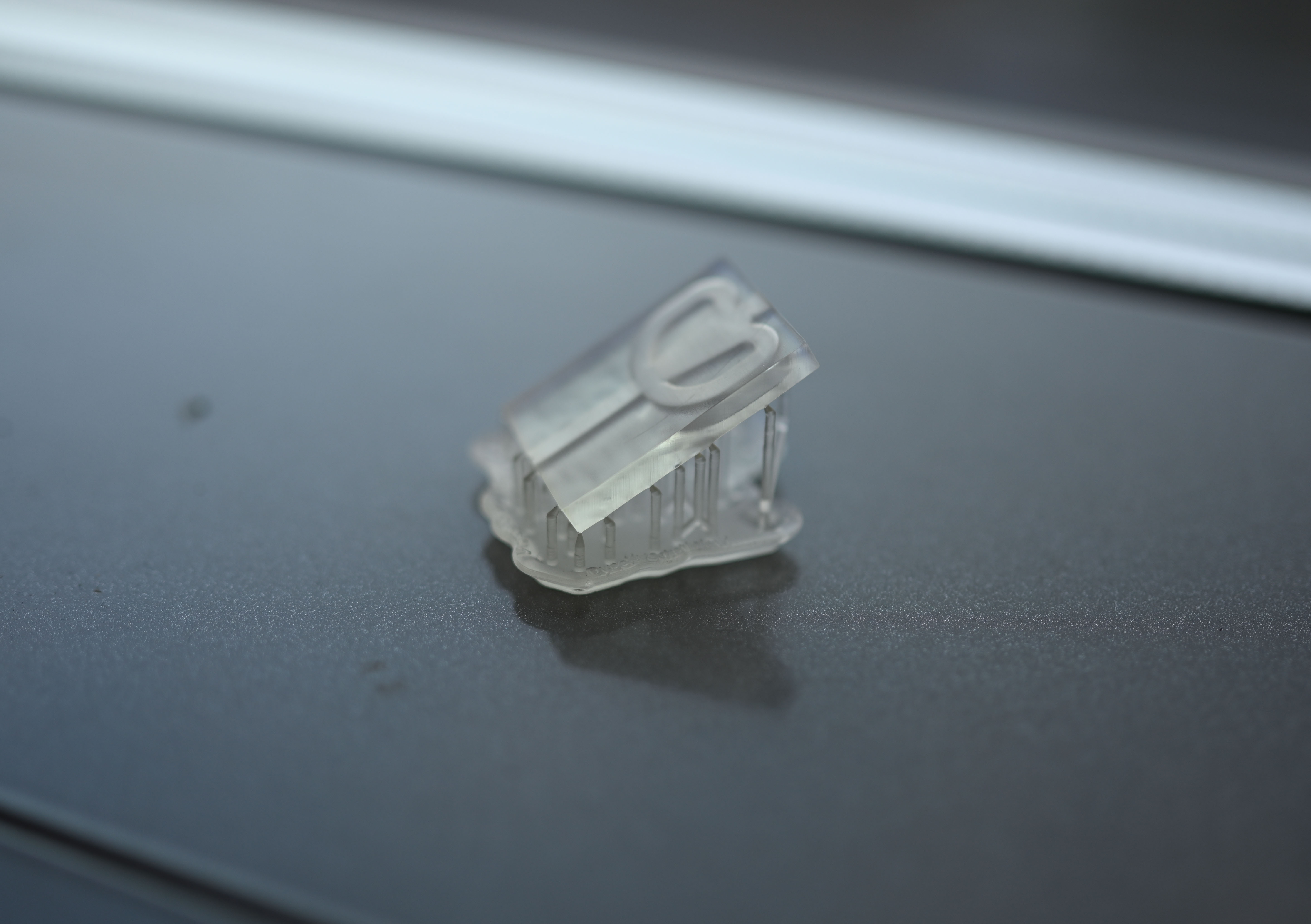 En model af den luftdyse, Joe Alexandersen vil arbejde med som case. 