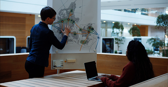 Visuel repræsentation af energisystemer uddannelsen.