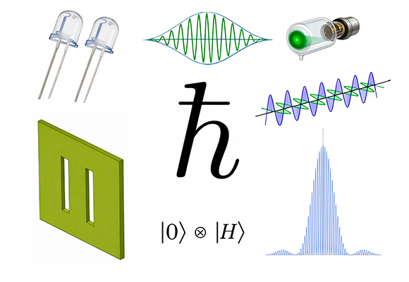 Grafisk repræsentation af kvantetema på Institut for Fysik, Kemi og Farmaci