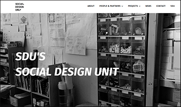 Screengrab fra forskergruppen Social Design Units egen hjemmeside