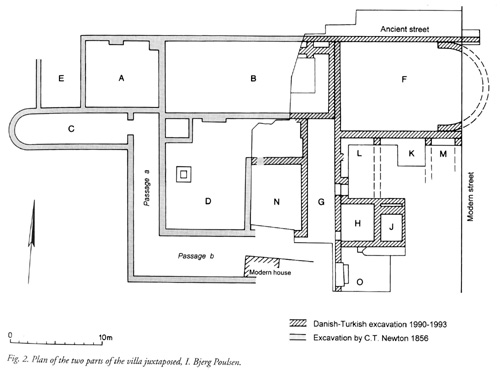 The two sets of rooms in one plan.