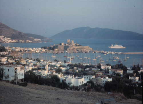 View of modern Bodrum, ancient Halikarnassos, from the North