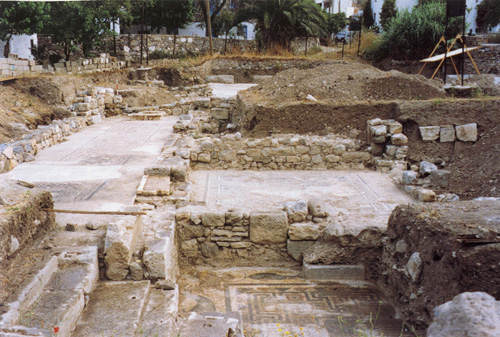 View of the excavated area seen from the south. 