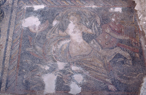 Room O - nereid riding on the back of an ichthyocentaur.